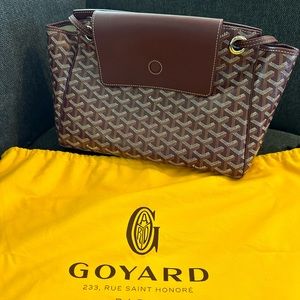 Pre-loved Goyard Rouette Burgundy handbag